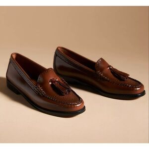 G.H.BASS Estelle Tassel Flats in Cognac Color Size 8.5